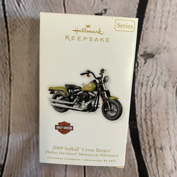 Hallmark Other - 2010 Hallmark Christmas Ornament 2009 Softail Cross Bones Harley Davidson